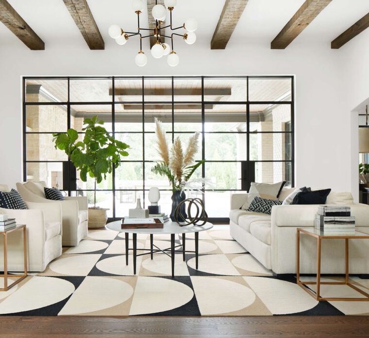 FLOR Signature Rug Lunaire shown in Bone